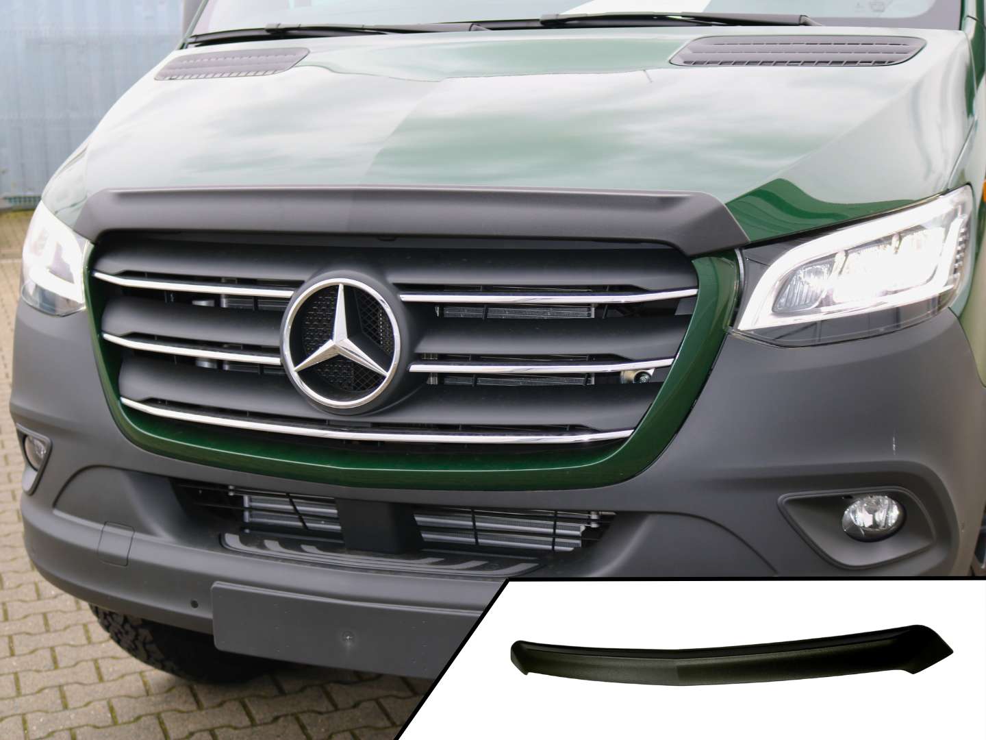 Bonnet attachment for Sprinter 907 and 910