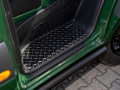 Door sill set Alu Star Black for Sprinter 907/910