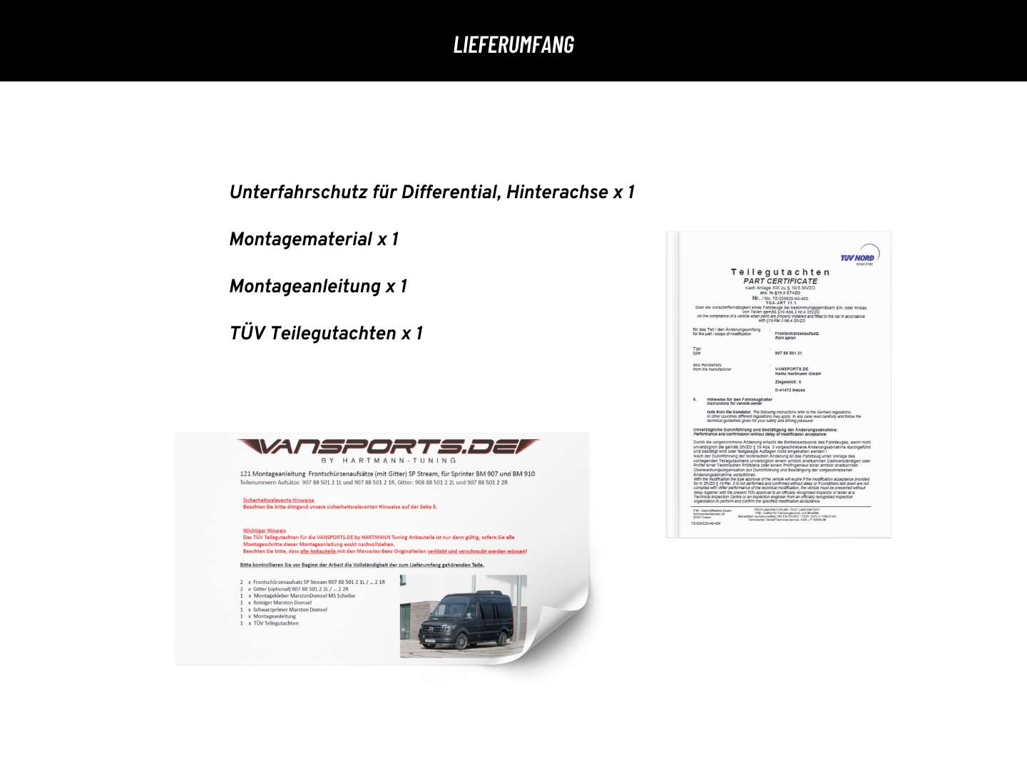 Alu-Unterfahrschutz für Sprinter 907 (Verteilergetriebe)