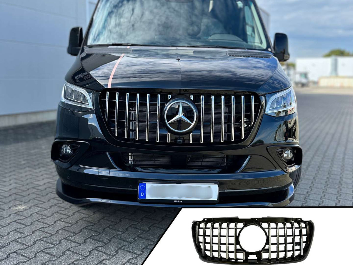 Radiator grille vertical chrome for Sprinter 907